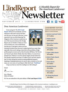 Land Report Newsletter November 2011