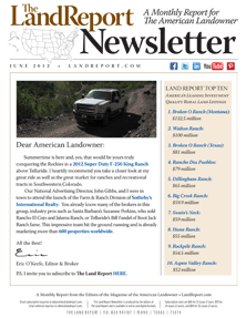 Land Report Newsletter June 2012