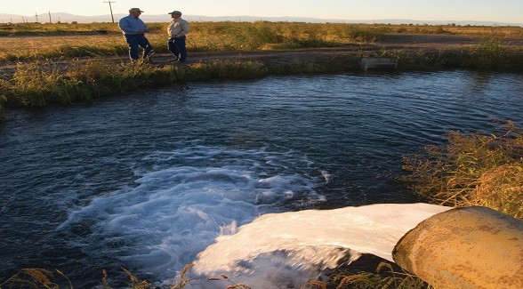 Tailwater recover pump in Sacramento California.