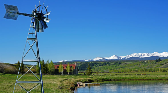 An astounding 307 CFS of senior water rights convey with the ranch