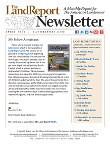 Land Report Newsletter April 2013