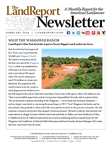 Land Report February 2016 Newsletter