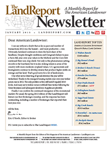 Land Report Newsletter January 2013