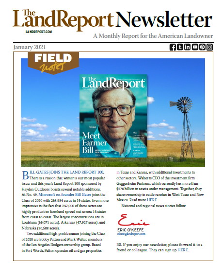Land Report Newsletter January 2021