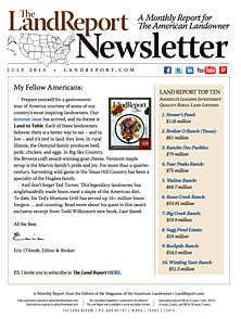 Land Report Newsletter July 2013