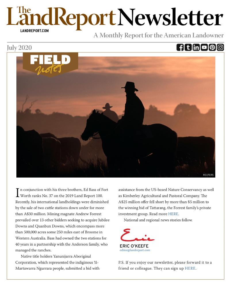 The Land Report Newsletter July 2020