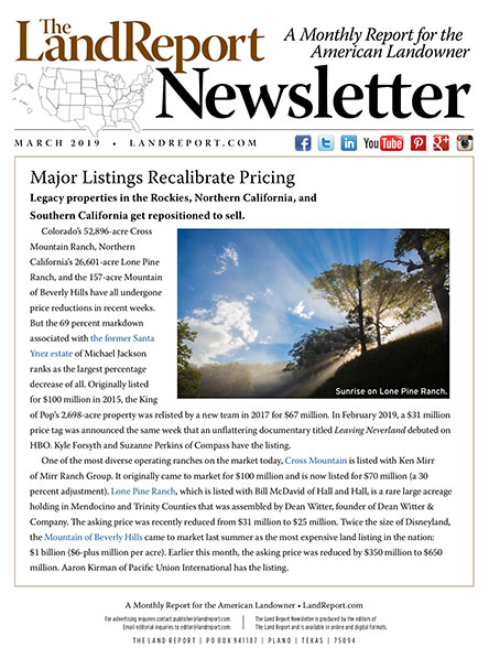 Land Report March 2019 Newsletter