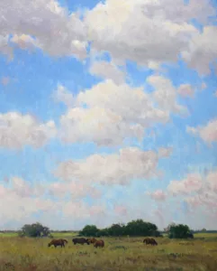King Ranch Art, Drifting Manada, Santa Gertrudis, King Ranch