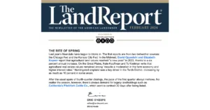 The Land Report Newsletter, Newsletter, February